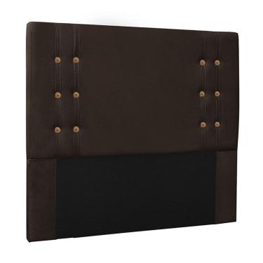 Imagem de Cabeceira Cama Box Casal Queen 160Cm Gênova Suede Café