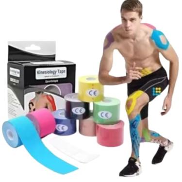 Imagem de Bandagem Elástica Adesiva Kinesiology Tape 5cmx5m - Sprot & Therapy