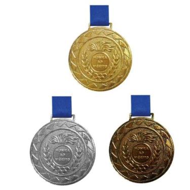 Imagem de Kit C/25MedalhasOuro+25 Medalhas Prata+25 Medalhas BronzeM60 - Crespar