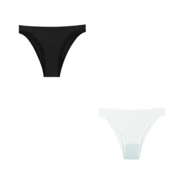 Imagem de Calcinhas Femininas Sem Costura De Cintura Baixa 2 Peças Lingerie Sexy