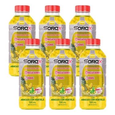 Imagem de Sorox Abacaxi C/ Hortelã Pack C/6u 550ml Bebida Hidratante