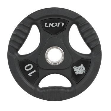 Imagem de Anilha 10 Kg Musculação Em Aço E Borracha Vulcanizada Lion