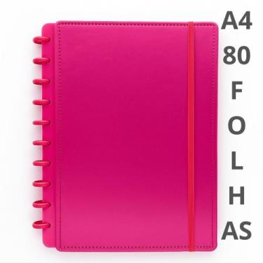 Imagem de Caderno argolado capa dura de material sintético A4 80 folhas pautadas