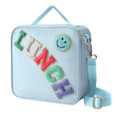 Imagem de Lancheira isolada Dark Swan Preppy Nylon para meninas azul