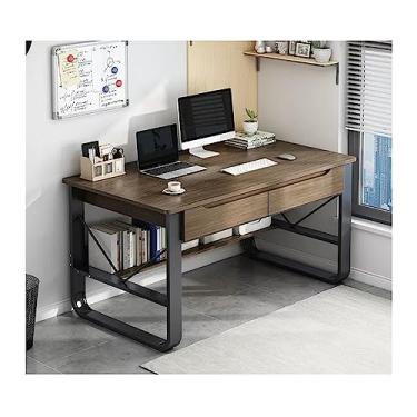 Imagem de AKALNNB Mesa de PC Mesa de PC Mesa de Escritório Doméstico Mesa de Trabalho Simples Mesa de Estudante com Gavetas Mesa de Escrita Mesa de Jogos PC Mesas de Escritório (Cor: Cinza, Tamanho: 100 * 60