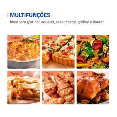 Imagem de Forno Elétrico 52L Grand Family II FRN52B Mondial Preto 127V