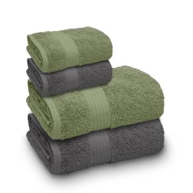 Imagem de Jogo De Toalha Banhão Indiana Intense 100% Algodão 4 Peças Gramatura 6