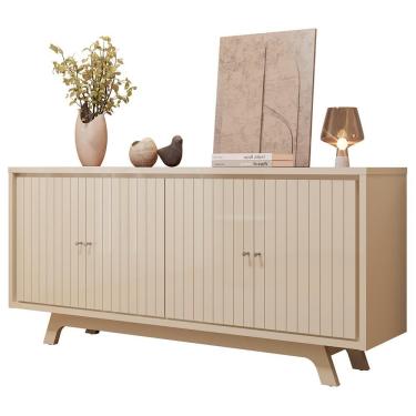 Imagem de Aparador Buffet Para Sala De Jantar 4 Portas 180cm Junia D05 Off White - Lyam Decor