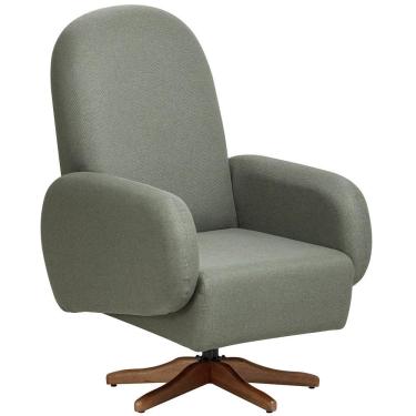 Imagem de Poltrona De Amamentação Com Balanço Giratória Dolce D02 Tramado Verde C-296 - Lyam Decor