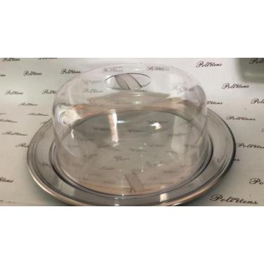 Imagem de Prato Para Bolo De Inox 31cm De Ø Com Tampa - ECOLUMI