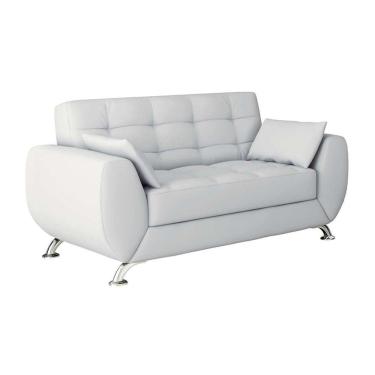 Imagem de sofás 2 lugares larissa corino branco