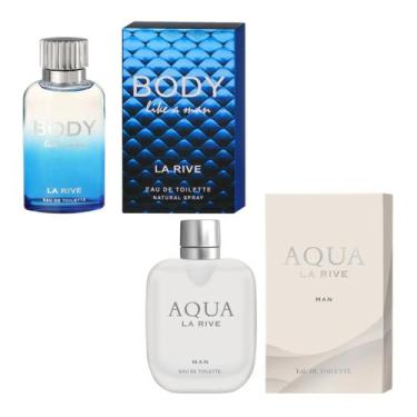 Imagem de Kit C/ 2 Perfumes, Body A Like Man + Aqua La Rive