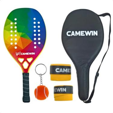 Imagem de Raquete Beach Tennis Camewin C/ 2 bolinhas + Brindes