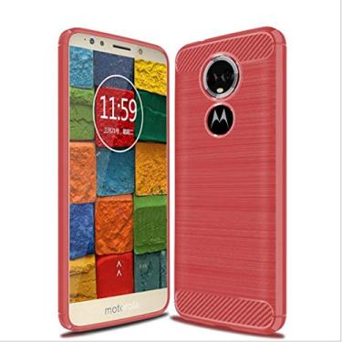 Imagem de Capa para Moto E5 Plus, sensação macia, proteção total, anti-arranhões e impressões digitais + capa de celular resistente a arranhões para Moto E5 PLUS