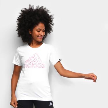 Imagem de Camiseta Adidas Logo Vazado Floral Feminina-Feminino