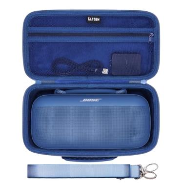 Imagem de LTGEM Capa compatível com alto-falantes Bluetooth portáteis Bose SoundLink Max com alça de ombro, azul (apenas capa)