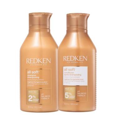 Imagem de Kit redken all soft shampoo 300ml + condicionador 300ml