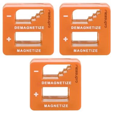 Imagem de MeasuPro Desmagnetizador e magnetizador - laranja - pacote com 3 - para pontas de chaves de fenda, brocas e ferramentas pequenas, parafusos grandes ou grandes, brocas, soquetes, porcas, parafusos,