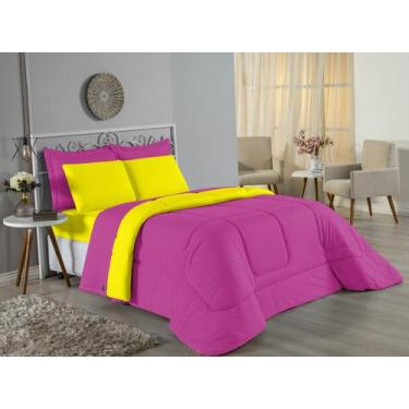 Imagem de Edredom Casal Queen Size Malha 100% Algodão - Davy Enxovais, AMARELO/P