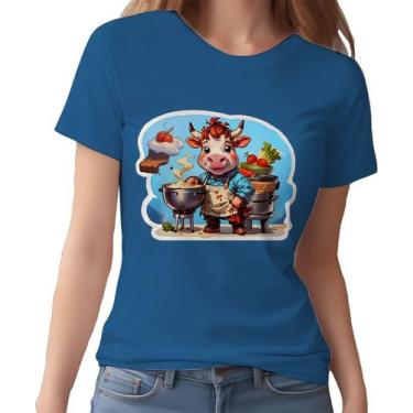 Imagem de Camisa Camiseta Color Chefe Vaquinha Cozinheira Cozinha 4 - Enjoy Shop