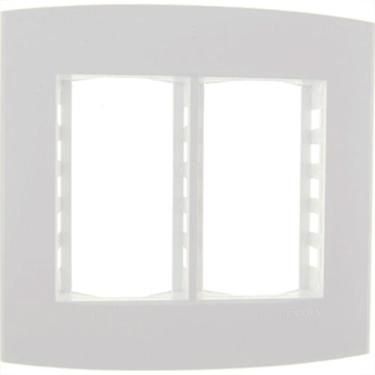 Imagem de Espelho Placa Peesa Alfa P1533 4X4 6Modulo Branco