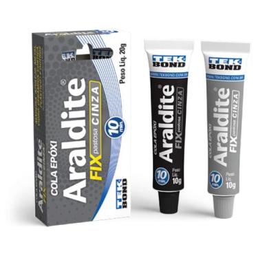 Imagem de Adesivo S.O.S Araldite Fix Cinza 20G - Tekbond