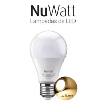 Imagem de Lampada LED Bulbo 9W Samsung A60 E27 3000K Luz Amarela Quente - NUWATT