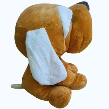 Imagem de Brinquedo Pelucia Cachorrinho Marron 30cm para Criança Presente Decoração