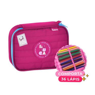 Imagem de Estojo Box Escolar Luluca Oficial Youtuber Meninas Juvenil LU 24640, R
