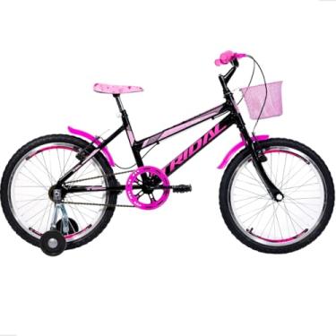 Imagem de Bicicleta Infantil Aro 20 Tridal Feminina com Roda Lateral (Preto)