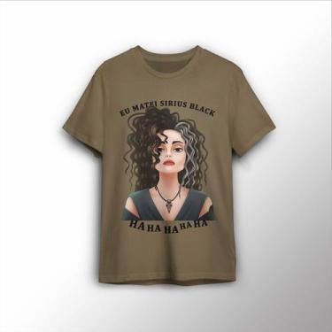 Imagem de Camisa Básica Unissex Estampada Eu Matei Sirius Black - Lobo Sete, Beg