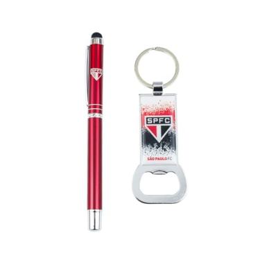 Imagem de Canet Roller Pen 0.8mm Touchscreen Chaveiro Abridor Garrafas - SPFC