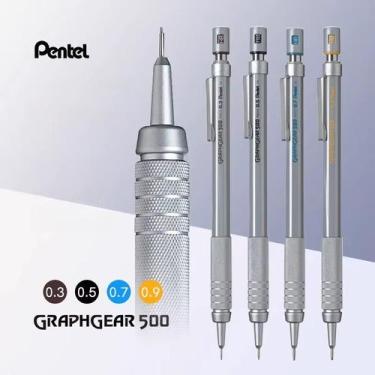 Imagem de Kit 4 Lapiseira Pentel Graphgear 500 0.3,0.5,0.7,0.9