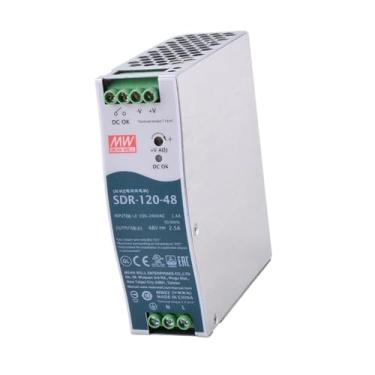 Imagem de Mean Well Fonte de alimentação SDR-120-48 AC para DC DIN-Rail com função PDC, 48VDC, 2,5A, 120W