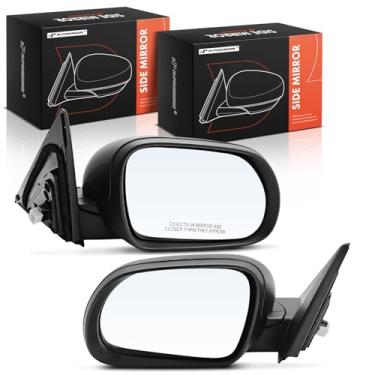 Imagem de A-Premium Par (2) espelhos retrovisores elétricos do lado do motorista e do passageiro - compatível com Kia Soul 2020 2021 - Espelho retrovisor externo preto manual não aquecido
