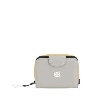 Imagem de Sherpani Barcelona, carteira feminina pequena de nylon dobrável com zíper, bolsa de viagem, proteção RFID, Pedra Wasabi, One Size, Clássico