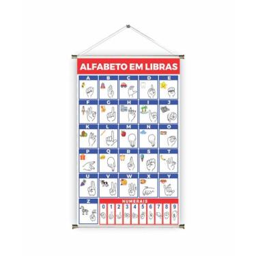 Imagem de Banner pronto Libras BA 172 medida 45x70 cm arte pronta