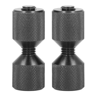 Imagem de QANYEGN Flange de dois orifícios, pinos de alinhamento de alumínio de dois orifícios, pinos de orifício duplo de flange destacáveis para flanges de 0,5 a 14 pol. 150 lb (Black)