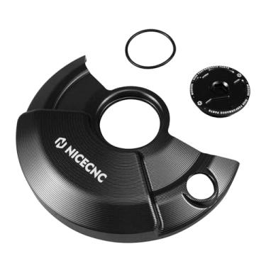 Imagem de NICECNC Capa de motor de motocicleta com proteção de cárter compatível com Yamaha Tenere 700/XTZ 700 2019-2024, Tenere 700 World Raid 2022-2023, FZ07 2015-2017, alumínio, CNC, preto