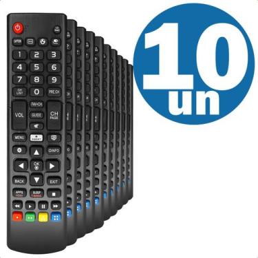 Imagem de Kit 10 Controles Remoto Compatível Com TV LCD Samsung HG32NB570BGXZD -