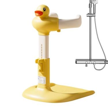 Imagem de Rrlihjgu Suporte De Chuveiro Para Bebé - Apoio Para Bebé Ficar Em Pé No Banho,Altura Ajustável Suporte Para Banho Com Base Antiderrapante Auxílio Para Para Crianças De 6 A 24 Meses