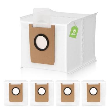 Imagem de 4 peças para substituição de sacos de pó Eufy E20 compatíveis com acessórios de sacos de aspirador de pó robô Eufy E20 (capacidade de 3L)
