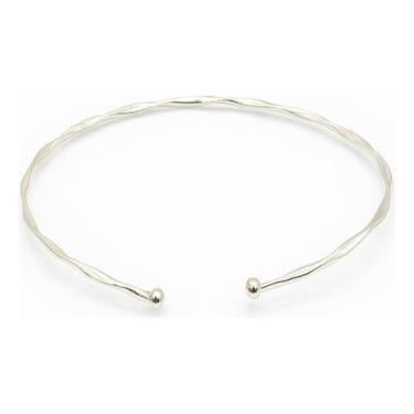 Imagem de Bracelete Aberto Fio Torcido Com Detalhe Bolinha Casual 2mm - Princesa