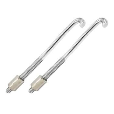 Imagem de Kit 2 Garra Afinação Percussão 10Cm Cromo Com Porca Torelli