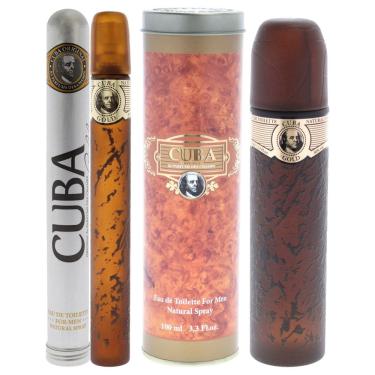 Imagem de Perfume Cuba Gold by Cuba para homens, Eau de Toilette, 100 ml, 2 peças