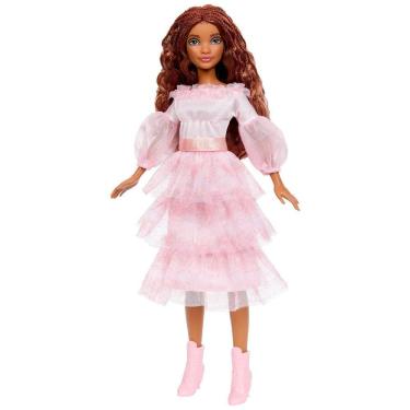 Imagem de Boneca Ariel Celebration com Cabelo Ruivo e Vestido Rosa, Inspirada no Filme A Pequena Sereia da Disney, Mattel