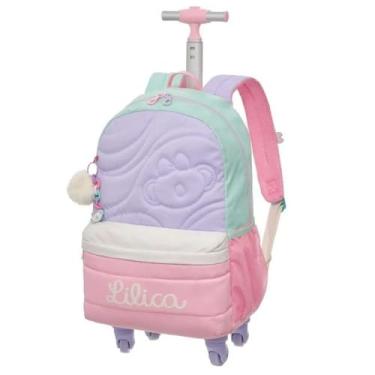 Imagem de Mochila De Rodinha E Alca Tubo Lilica Ripilica Lovit Creamy