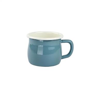 Imagem de hezhuhe2258 Caneca esmaltada canecas de cor sólida canecas femininas café da manhã copos de leite casais copos domésticos caneca de café caneca de café (7)