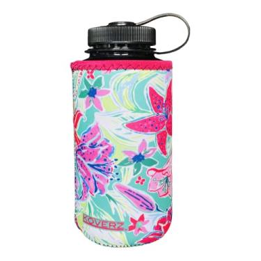 Imagem de Koverz XL Neoprene 32-40 oz Water Bottle Insulator Cooler Coolie - Lilly