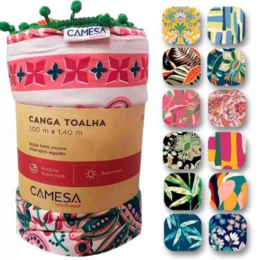 Imagem de Canga Saída De Praia Dupla Face Camesa Atoalhada Luxo Pós Piscina Mar Beachwear-Unissex